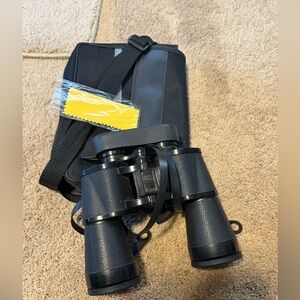 Bushnell Insta Focus Binoculars 10x50 Coated Optics w Case & Lens Covers